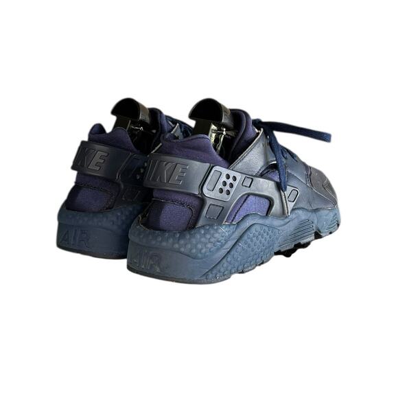 Mens Nike Air Huarache "Triple Navy" Trainers Sneakers Shoes Size 9 - Picture 4 of 6